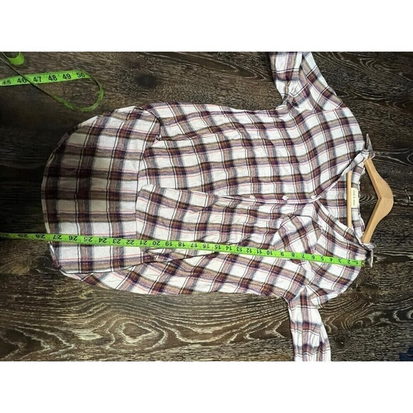 Anthropologie Cloth Stone Plaid Button Up Shirt Women XS - Picture 6 of 7